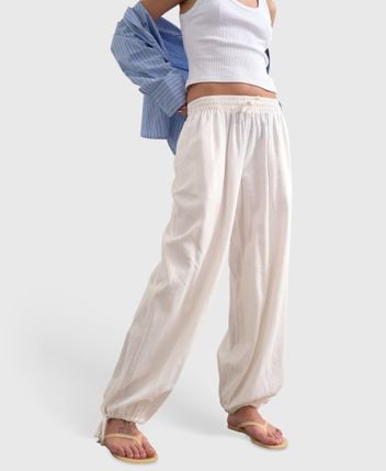 Linen-blend trousers Tsbeate