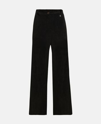 Linen-blend trousers