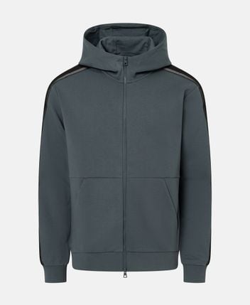 Hooded sweat jacket