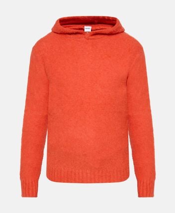 Wool hooded pullover