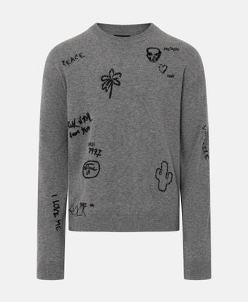 Wool-blend pullover MARKO LC MULTI ENGRAVED