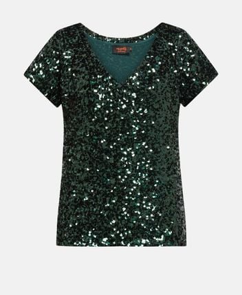 Sequinned shirt Champagne