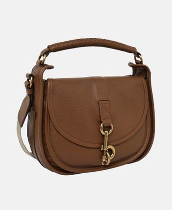 Leather shoulder bag