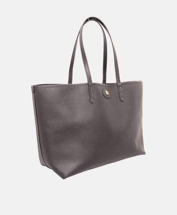 Reversible leather shopper