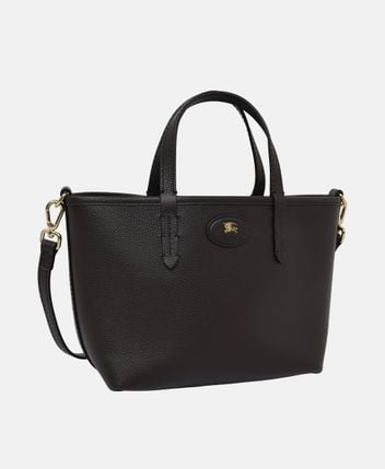 Leather tote bag