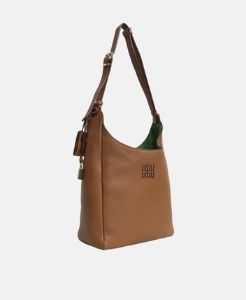 Leather shoulder bag