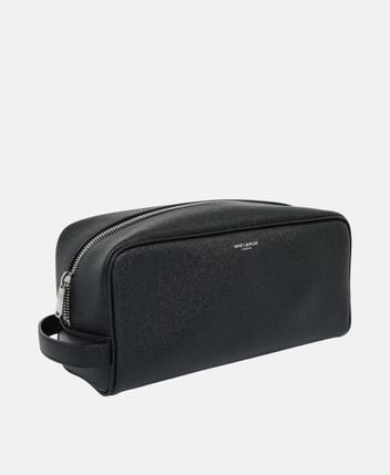 Leather wash bag
