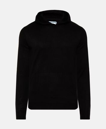 Hooded knit jumper