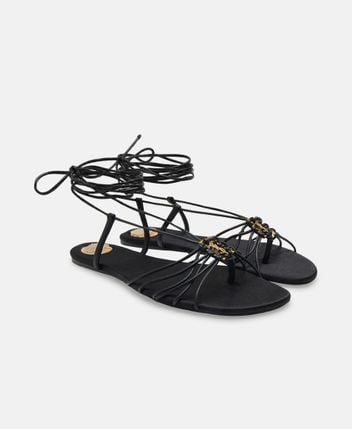 Sandals with calf lacing Babylone