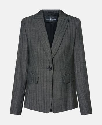 Wool-blend blazer