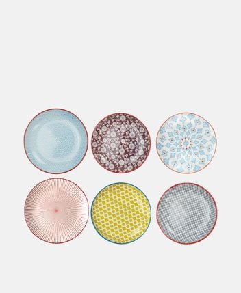 Plates, set of 6 Sabae