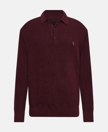 Wool-blend knitted polo shirt Aspen