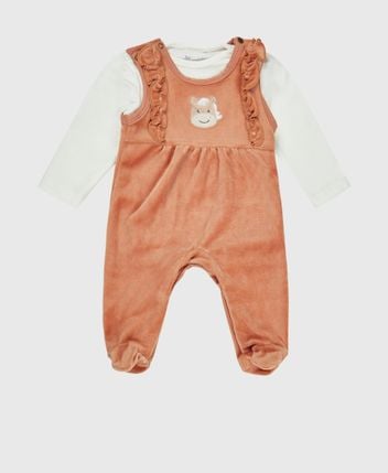 Long-sleeved top and romper set Sunny