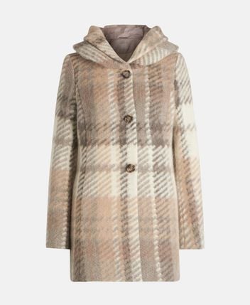 Wool-blend short coat