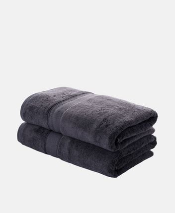 Bath towel, set of 2 Check