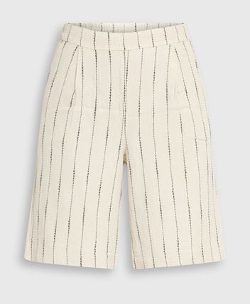 Linen-blend bermudas Floroiana