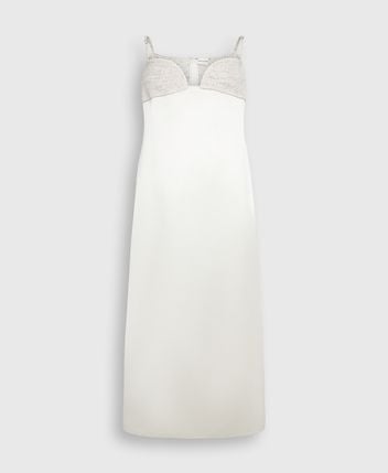 Silk-blend dress