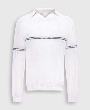 Long-sleeved polo shirt