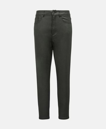 Leather-look trousers