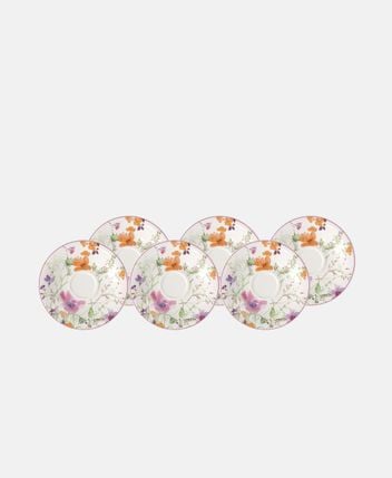 Saucer set, 6pcs. Mariefleur Basic