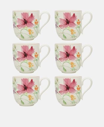 Mug, set of 6 Mariefleur Basic