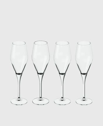 Champagne glasses, set of 4 La Divina