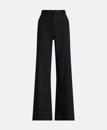 Linen-blend trousers