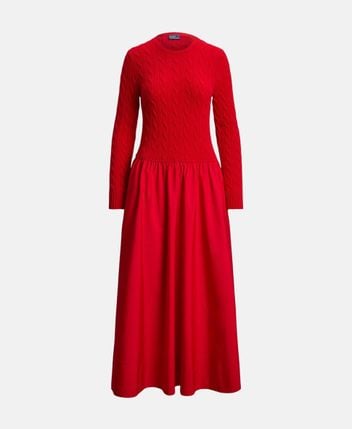 Wool-blend dress