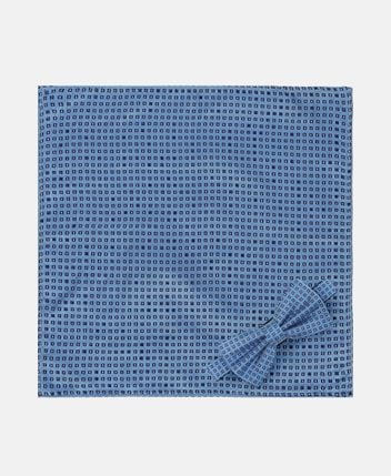 Silk bow tie and pocket square Spezia