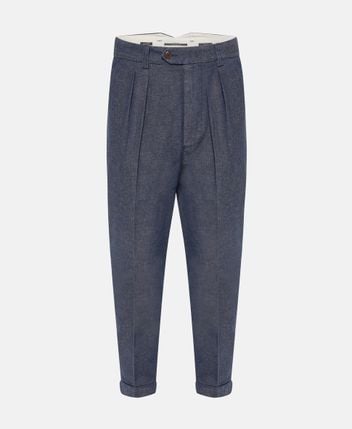 Linen-blend chino Ted