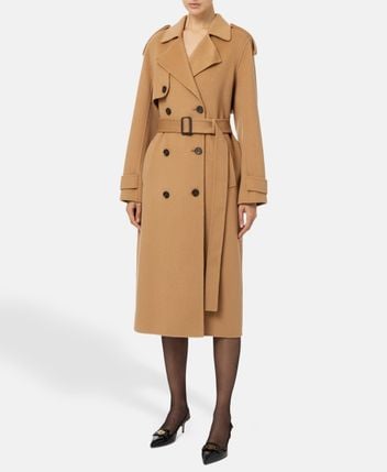Wool trench coat