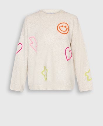 Knitted jumper Happy Patch