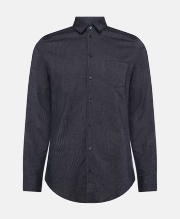 Linen-blend shirt