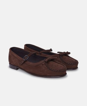Mary janes Roses Nobuck