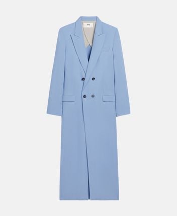 Wool-blend coat dress
