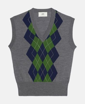 Wool sleeveless pullover