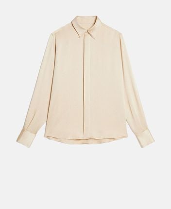 Silk-blend blouse