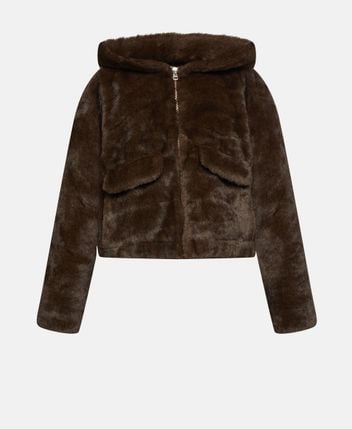 Faux fur jacket