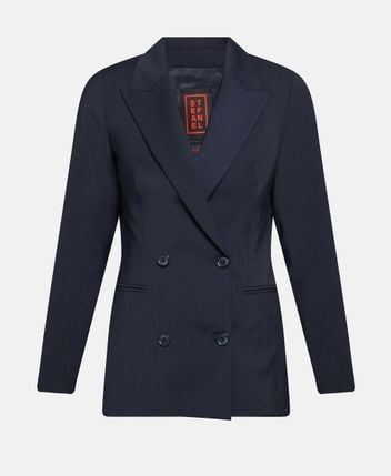 Wool-blend blazer