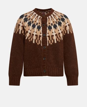 Wool-blend cardigan