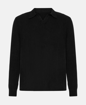 Knitted polo shirt