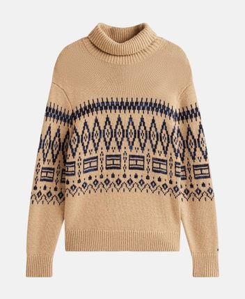 Wool-blend rollneck